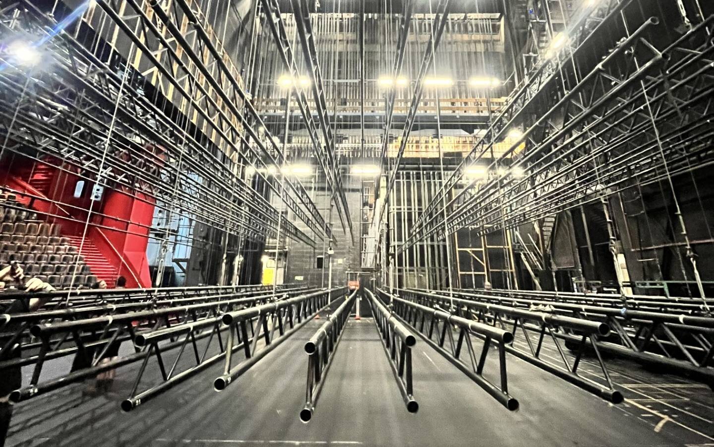 The Rep's main stage flying system