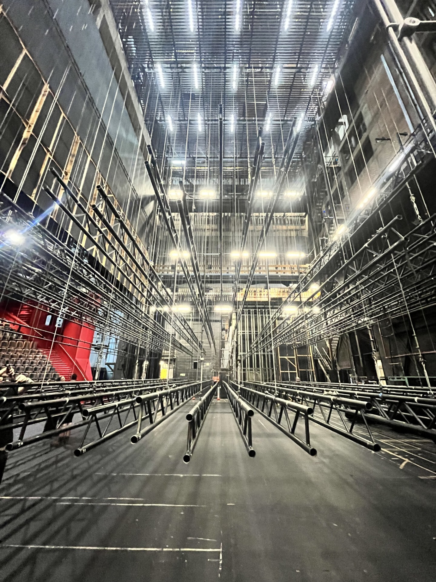 The Rep's main stage flying system
